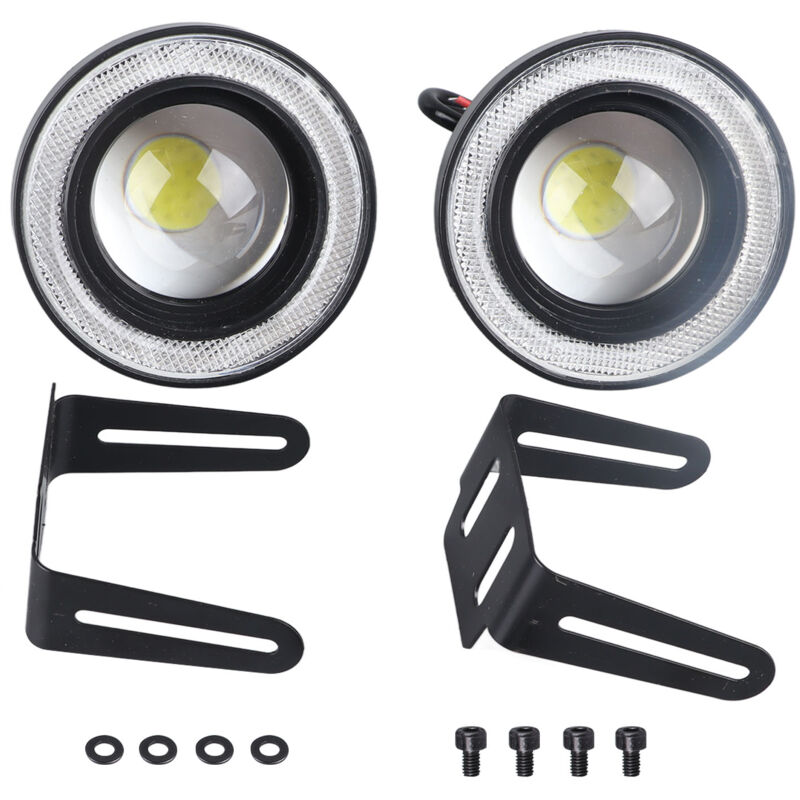 foto del prodotto gotrays pezzi fendinebbia per auto 3,5 pollici led halo ring lamp 30w 1200lm 6000k a 7000k cob apertura drl luce di guida