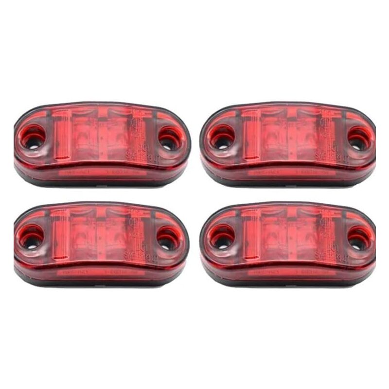 foto del prodotto gotrays pezzi led luce laterale 12v 24v anteriore e posteriore impermeabile indicatore di posizione luce laterale per roulotte, furgone, camion,