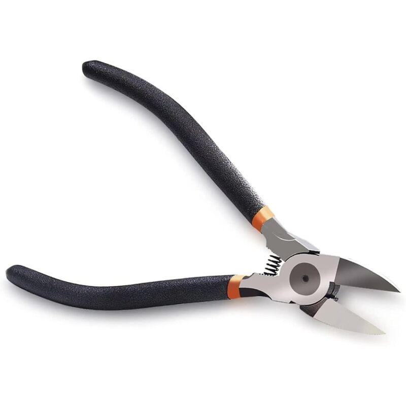 foto del prodotto gotrays pinze da taglio di precisione, pinze da taglio smussate piccole da 6 per riparazioni di elettronica industriale, elettricisti, riparazioni