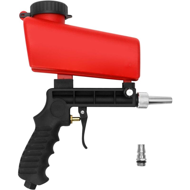 foto del prodotto gotrays pistola per sabbiatura pneumatica, macchina per sabbiatura, punte per sabbiatura pneumatica sostituibili e connettore rapido