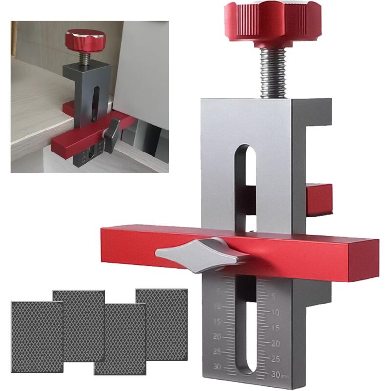 foto del prodotto gotrays posizionatore per installazione di ante di armadi, maschera di foratura per strisce di pentole, strumento per installazione di ante di