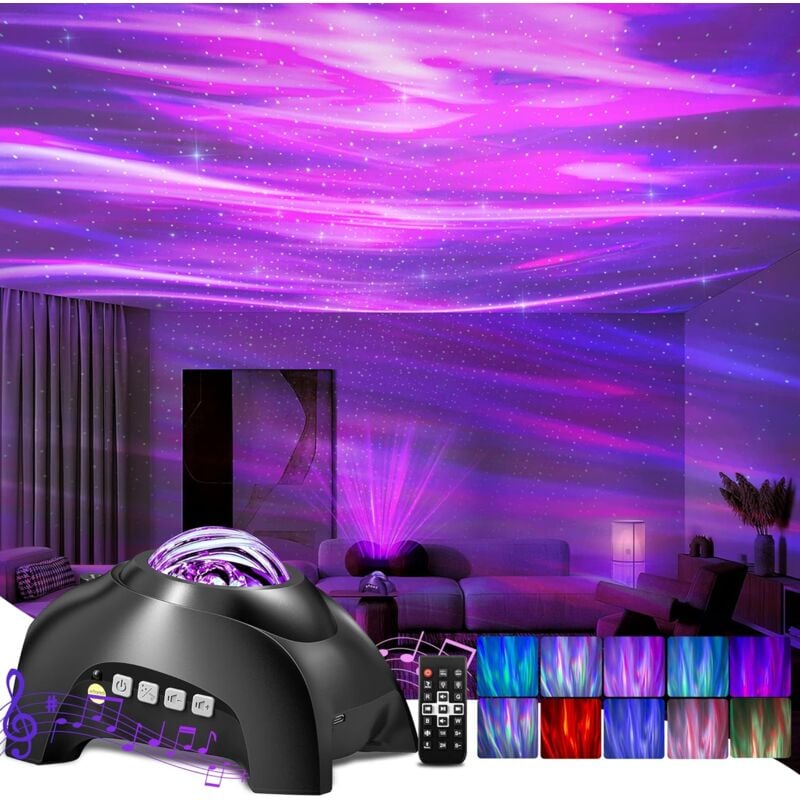 foto del prodotto gotrays proiettore del cielo stellato, proiettore di galassie, lampada a led per stelle, proiettore planetario, proiettore di aurora boreale, luce