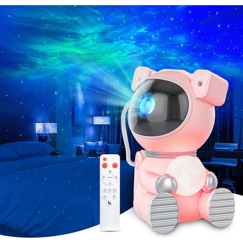foto del prodotto gotrays proiettore di luce per astronauti, proiettore di galassie per camera da letto, proiettore di stelle con luce lunare, luce notturna a led