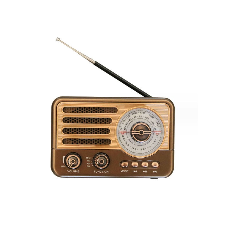 foto del prodotto gotrays radio portatile am fm, altoparlante bluetooth, radio retr , batteria ricaricabile, adatta per uso interno ed esterno, regalo per genitori