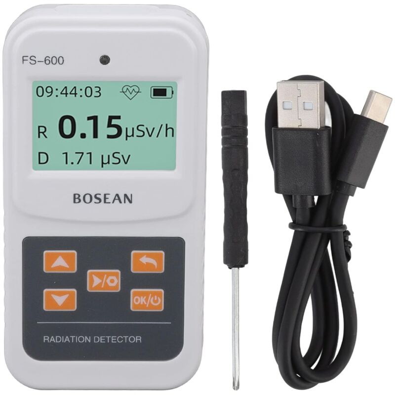foto del prodotto gotrays rilevatore di radiazioni nucleari contatore geiger tester portatile misuratore geiger, alta sensibilit nucleare 2 modalit di
