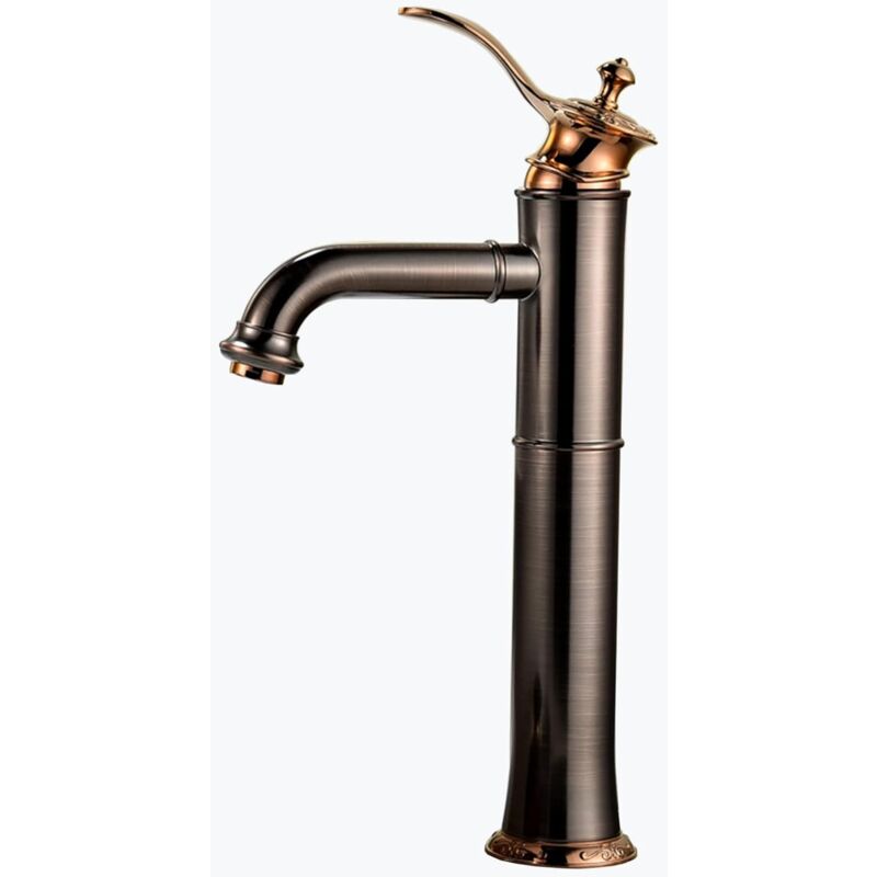 foto del prodotto gotrays rubinetto per bagno in rame, rubinetto per acqua calda e fredda, lungo