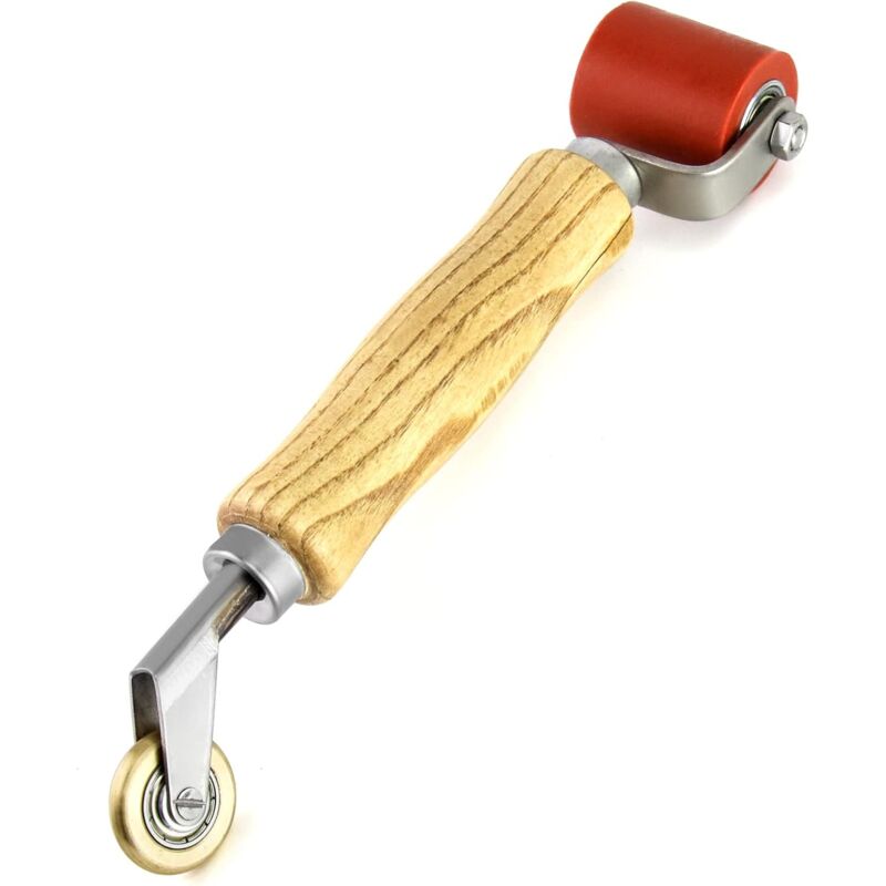 foto del prodotto gotrays rullo sigillante, rullo sigillante in silicone da 40 mm con rullo in ottone da 6 mm, rullo sigillante liscio per nastro per tetti