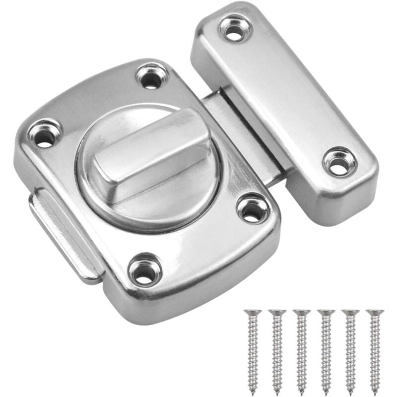foto del prodotto gotrays s chiusura per porta in lega di zinco chiusura per porta per bagno, letto, wc con 6 viti