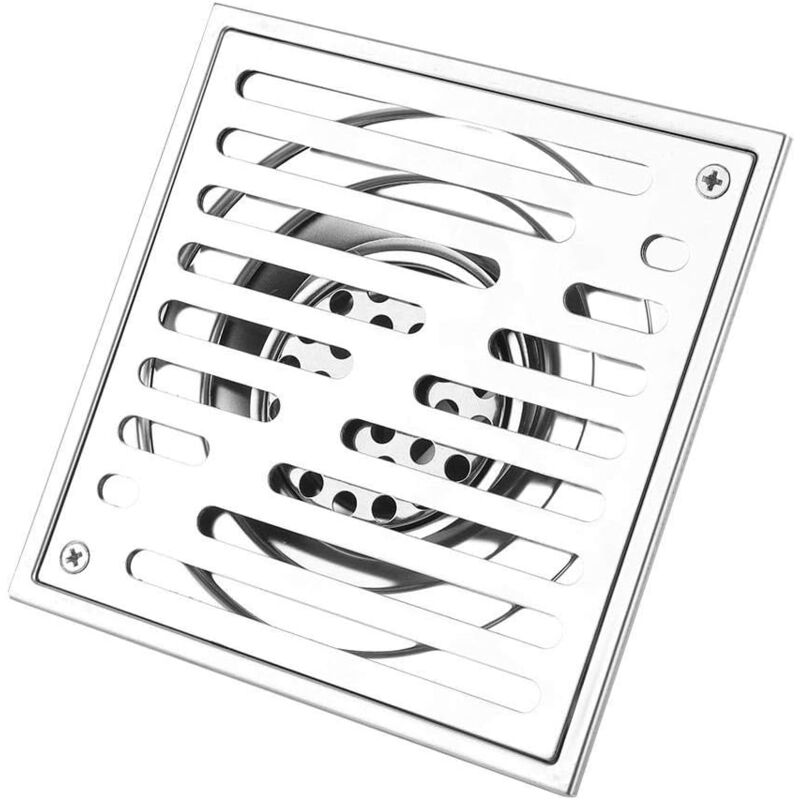 foto del prodotto gotrays scarico doccia quadrato in acciaio inox, utilizzato per il bagno, larghezza resistenza 150x150mm