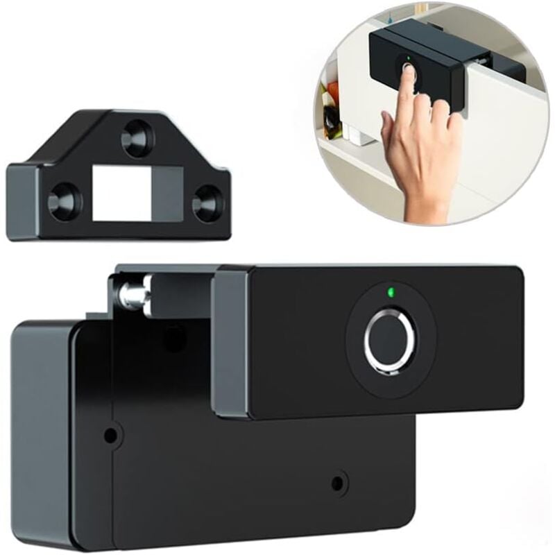 foto del prodotto gotrays serratura elettronica intelligente per armadietti domestici, impronta digitale applicabile, serratura per cassetti