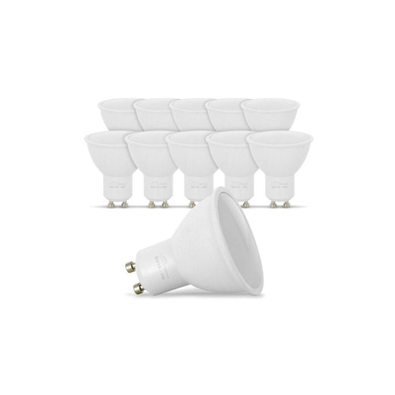 immagine 0 del prodotto gotrays set di 10 lampadine led gu10 5w eq. bianco caldo 3000k