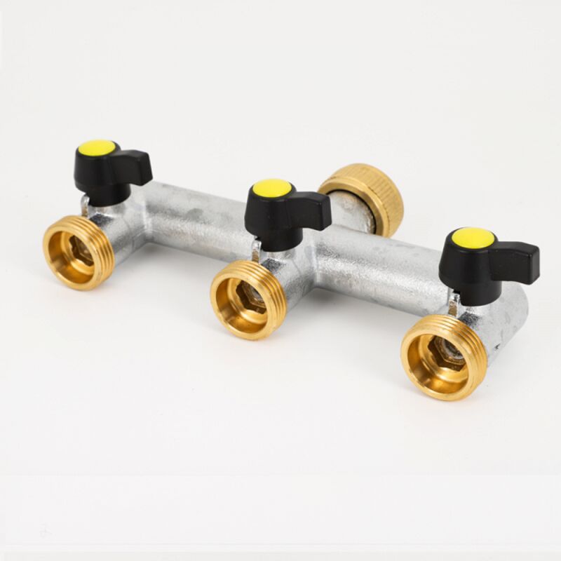 foto del prodotto gotrays set di 3 divisori per tubo da giardino, connettori per tubo dell acqua, distributore di rubinetti per valvole individuali per esterni per