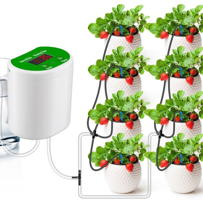 foto del prodotto gotrays sistema di irrigazione a goccia automatico timer controller kit di autoirrigazione per piante da giardino