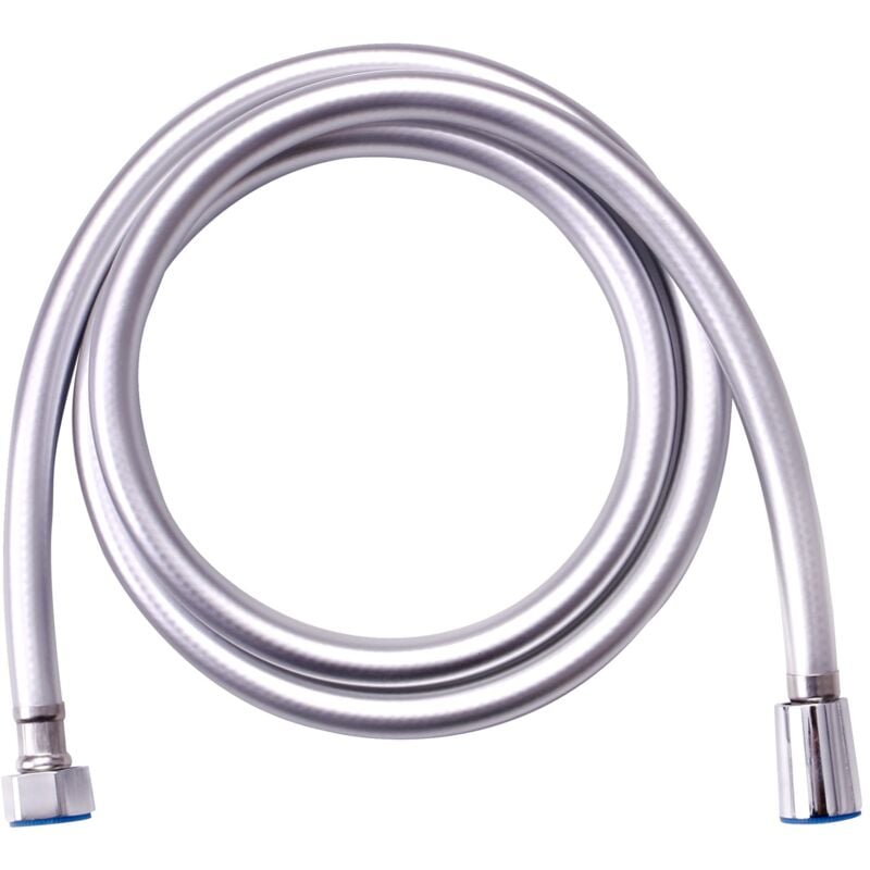 foto del prodotto gotrays soffione doccia flessibile antitorsione, tubo doccia 1,5 m, gomma, argento