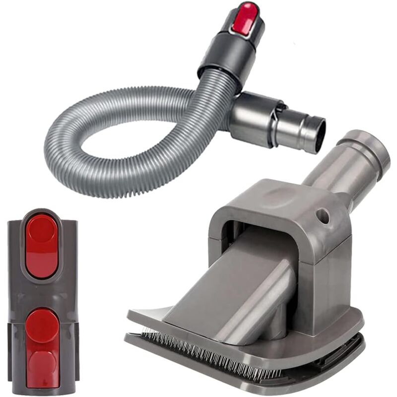 foto del prodotto gotrays spazzola per la toelettatura dei cani compatibile con gli aspirapolvere dyson v6 v7 v8 v10 v11, 3 spazzole per la toelettatura con tubo di