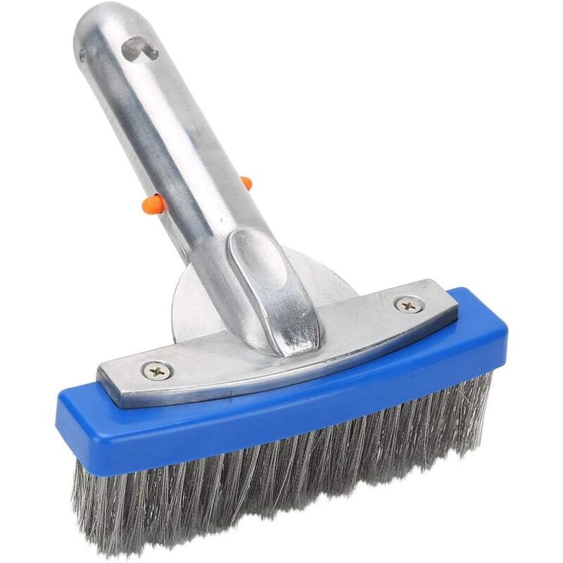 foto del prodotto gotrays spazzola per piscina in acciaio inox, spazzola per alghe, scopa, spazzola per pavimenti, spazzola per pareti lunghezza 13,5 cm, larghezza