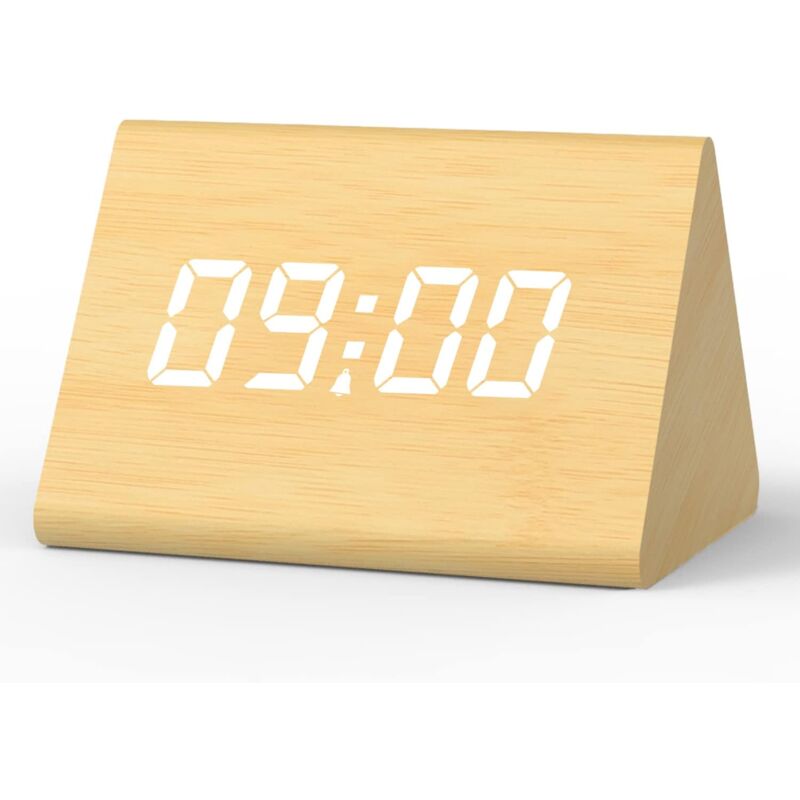 foto del prodotto gotrays sveglia digitale, orologio digitale a led con 3 allarmi, modalit weekend disponibile, luminosit e volume regolabili, orologio digitale