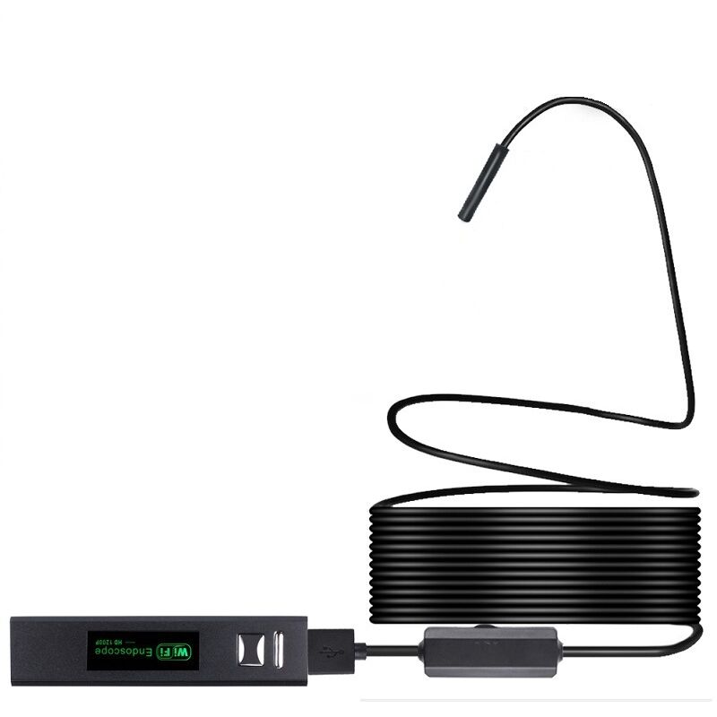 foto del prodotto gotrays telecamera di ispezione 8mm telecamera endoscopica wireless ip68 impermeabile wifi ispezione 2.0mp hd 8 led cavo semirigido boroscopio per