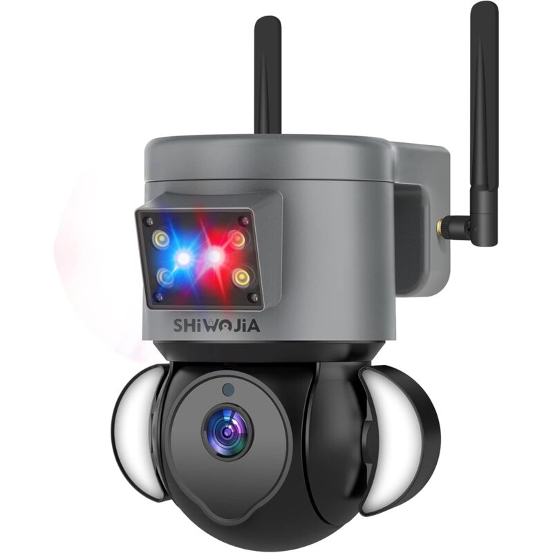 foto del prodotto gotrays telecamera di sorveglianza esterna 3g 4g lte telecamera smart life da 4 mp con alexa googlehome visione notturna a colori rilevamento