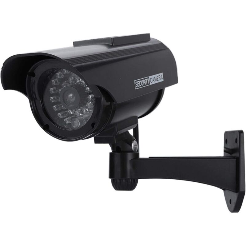 foto del prodotto gotrays telecamera di sorveglianza finta wireless esterna alimentata ad energia solare telecamera finta impermeabile a circuito chiuso con luce
