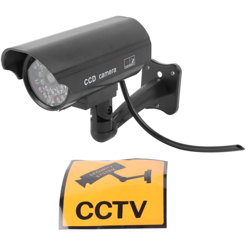 foto del prodotto gotrays telecamere finte per esterni e interni, telecamera di sorveglianza cctv finta con led lampeggiante, telecamera cctv finta anpviz