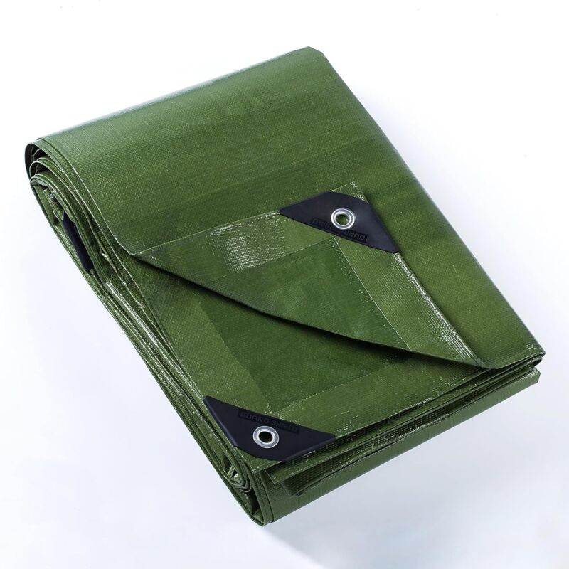 foto del prodotto gotrays telo protettivo impermeabile 2x2m verde 160g m telo impermeabile anti uv in polietilene con occhielli