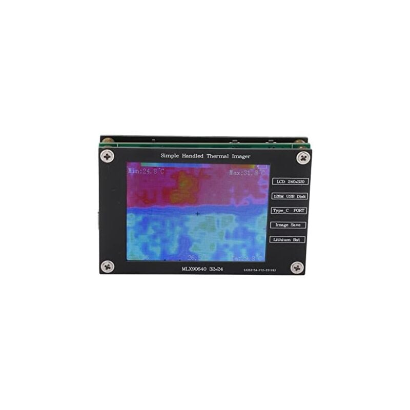 foto del prodotto gotrays termocamera, telecamera a infrarossi con termocamera da 2,8 pollici, 320 x 240, da 40 a 300 , chip flash spi integrato, ricarica usb c,