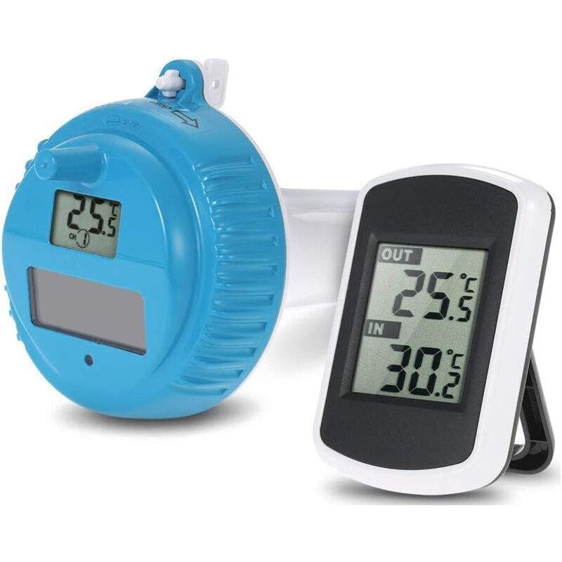 foto del prodotto gotrays termometro digitale solare per piscina termometro digitale alimentato a energia solare per monitorare la temperatura dell acqua in una