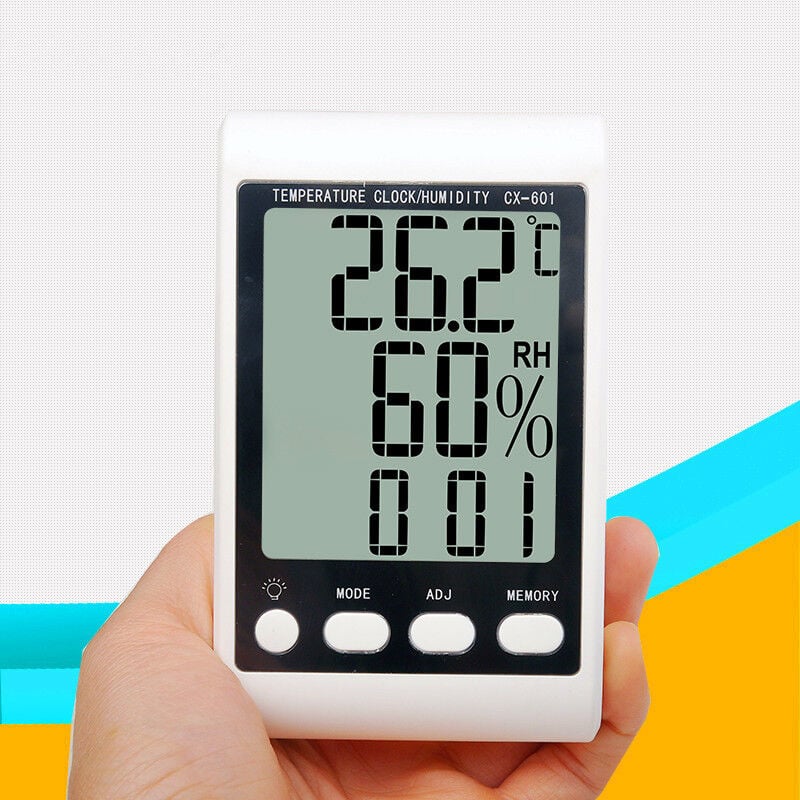 foto del prodotto gotrays termometro e igrometro elettronico ad alta precisione termometro e igrometro con display digitale con retroilluminazione termometro e