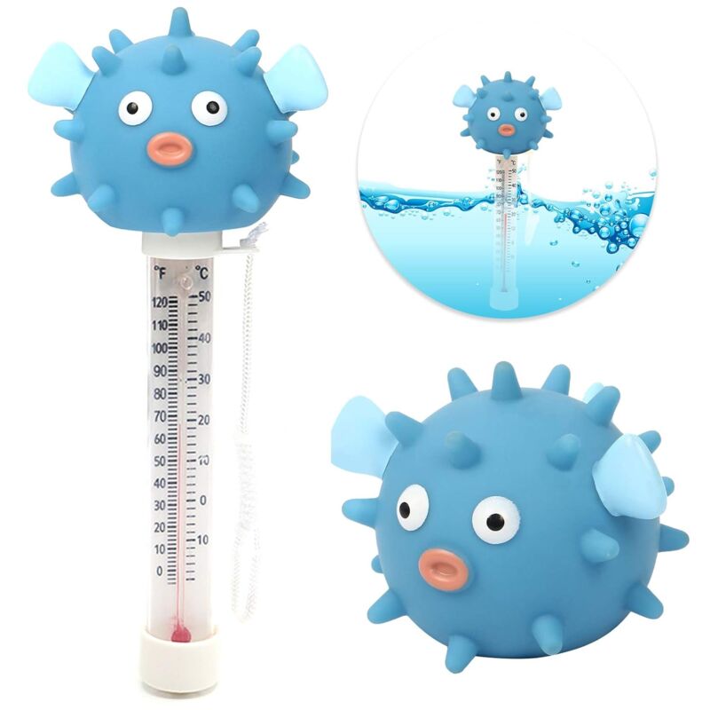 foto del prodotto gotrays termometro galleggiante per piscina easy water temperature con catena per piscine e spa esterne e interne puffer 