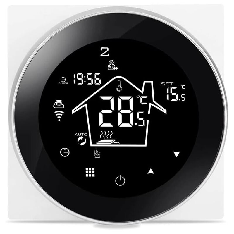 foto del prodotto gotrays termostato wifi intelligente per riscaldamento elettrico a pavimento programmabile 16a, regolatore della temperatura ambiente alexa google