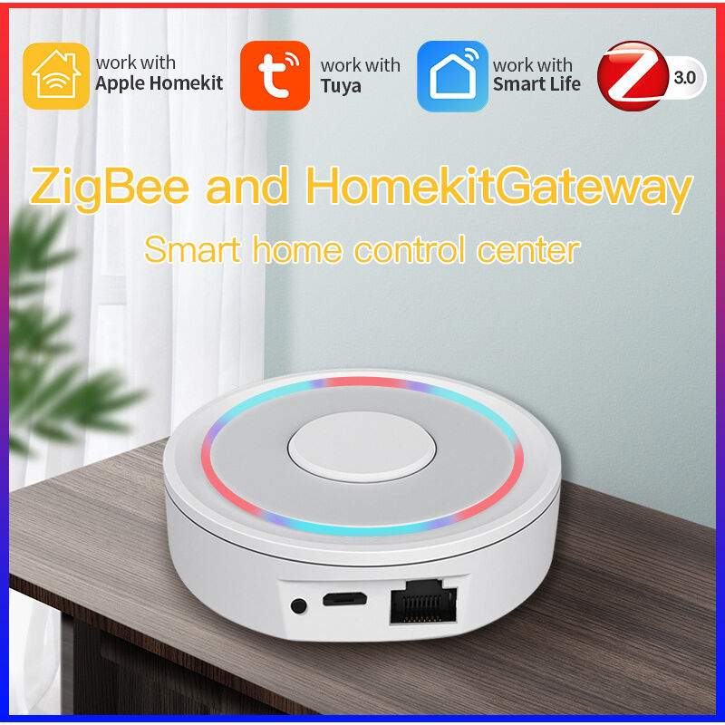 foto del prodotto gotrays tuya apple homekit dual modalit cablata zigbee gateway sistema di controllo vocale per la casa intelligente zigbee zero fire 1 way