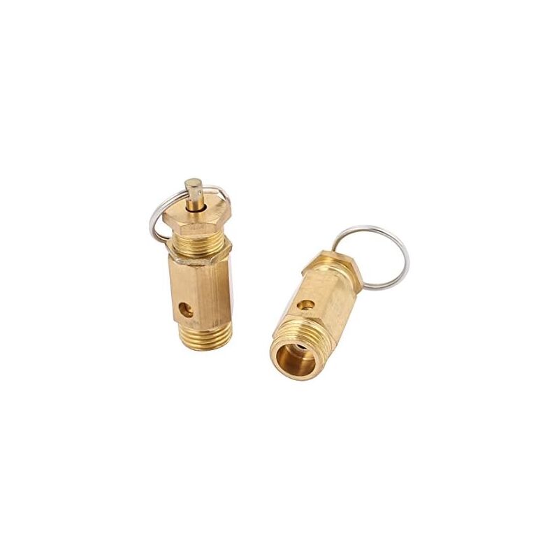 foto del prodotto gotrays valvola di sicurezza valvola limitatrice di pressione del compressore d aria 13mm maschio confezione da 2