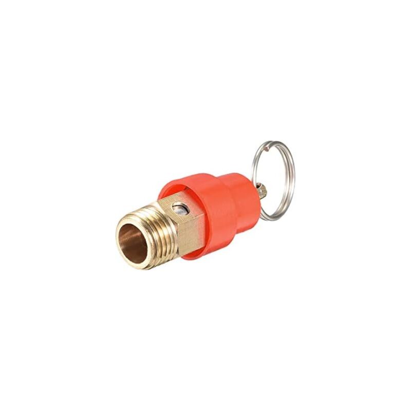 foto del prodotto gotrays valvola di sicurezza valvola limitatrice di pressione del compressore d aria g1 4 maschio 115psi pressione impostata tappo rosso 1