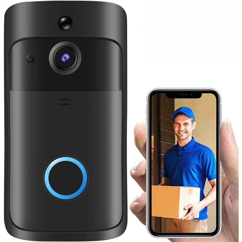 foto del prodotto gotrays videocitofono con telecamera hd wifi, campanello wireless, rilevatore di movimento, audio e altoparlante, visione notturna per ios e android