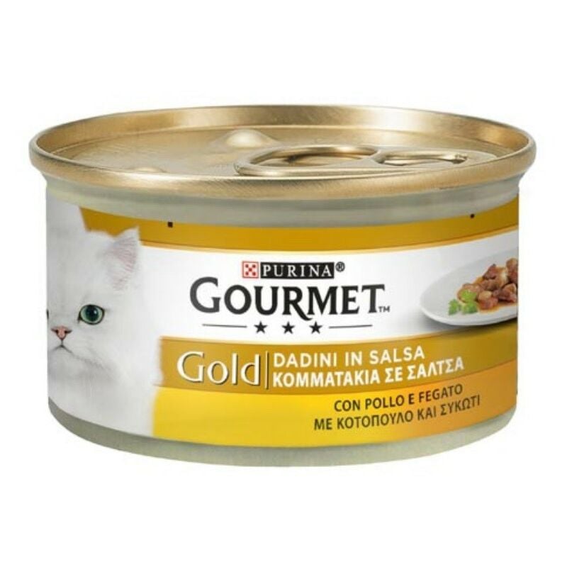 foto del prodotto gourmet gold dadini in salsa pollo e fegato purina 85 grammi
