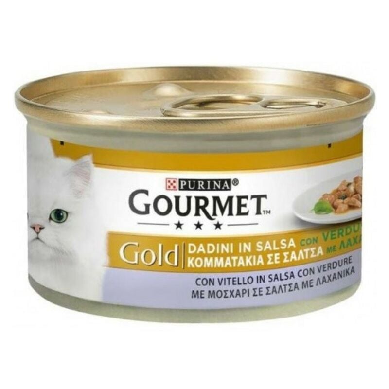 foto del prodotto gourmet gold dadini in salsa vitello e verdure purina 85 grammi