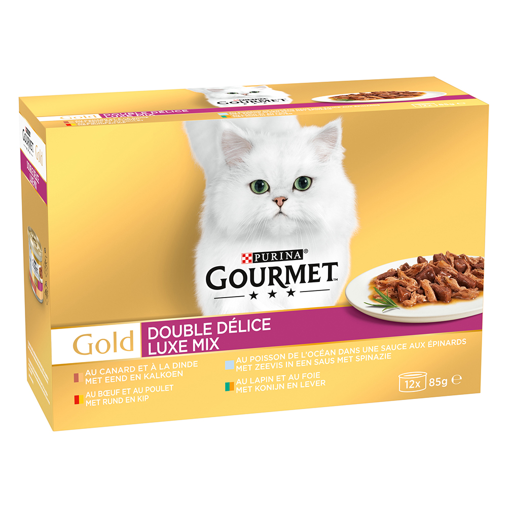 foto del prodotto gourmet gold duo delice 12 x 85 g alimento umido per gatti mix luxus