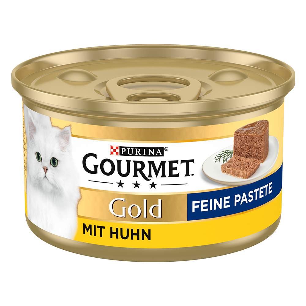 foto del prodotto gourmet gold mousse e pat 12 x 85 g umido per gatto pat pollo