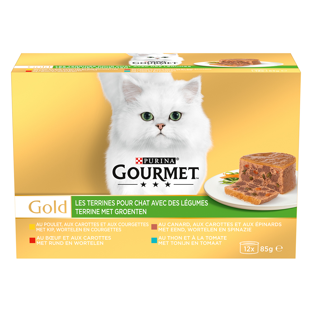 foto del prodotto gourmet gold pat 12 x 85 g umido per gatto con verdure