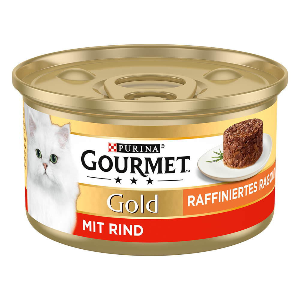foto del prodotto gourmet gold tortini 12 x 85 g alimento umido per gatti manzo