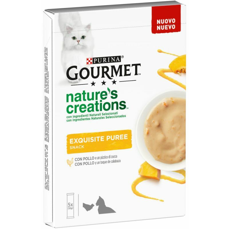 foto del prodotto gourmet nature s creations exquisite puree 5 x 10gr pollo e zucca