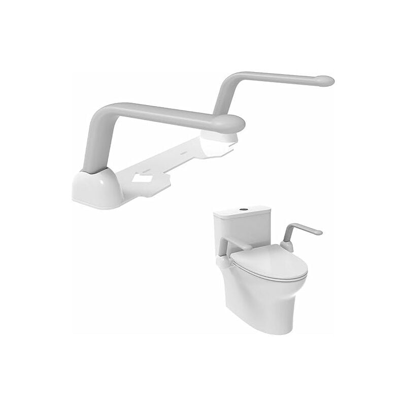 foto del prodotto govita supporto braccioli corrimano wc barra bagno disabili, braccioli per wc, maniglione bagno disabili, barra maniglia bagno, sedili wc per