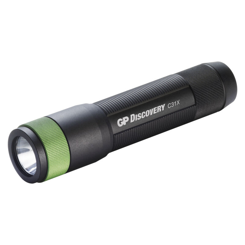 foto del prodotto gp batterie c31x nero torcia portatile de