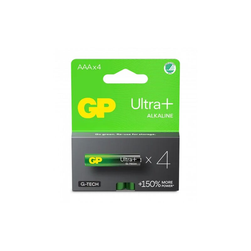 foto del prodotto gp batteries 151423 batterie gp ultra plus alcaline ministilo aaa 15 aup lr03 confezone da 4 batterie