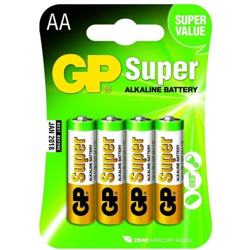 foto del prodotto gp batteries blister stilo aa lr6 gp15au4