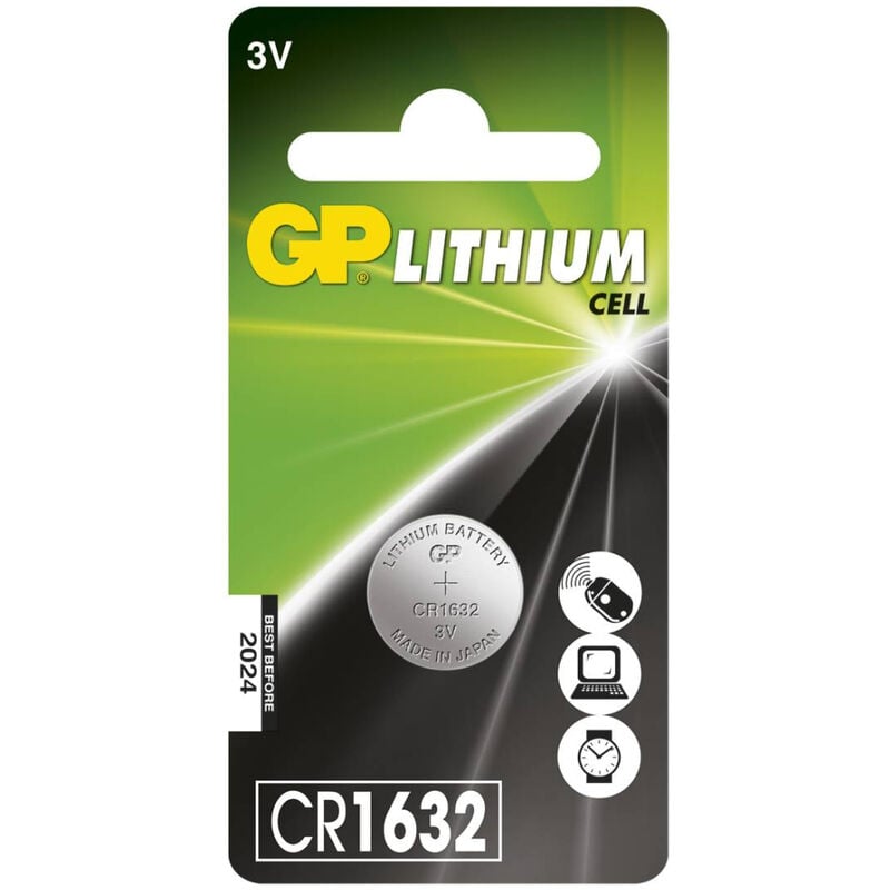 foto del prodotto gp batteries gp battery batteria al litio a bottone 3v cr1632 blister 1 pezzo 