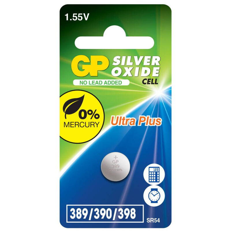 foto del prodotto gp battery batteria all ossido d argento 389f 390 sr1130w blister 1 pezzo 