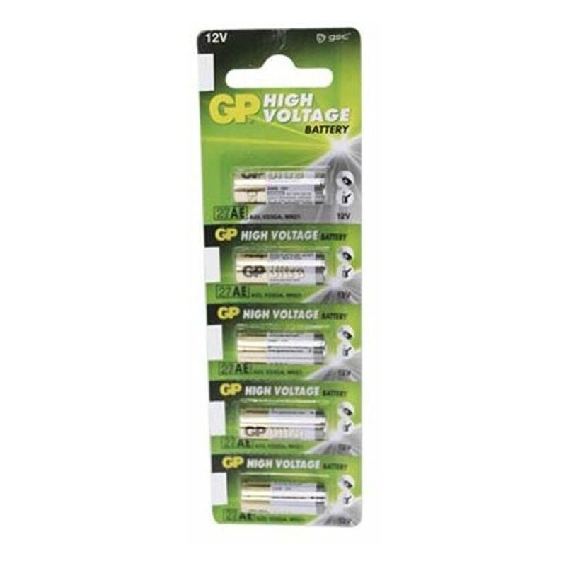 foto del prodotto gp blister 5 batterie alkalinas 27a 12v gsc 009000176