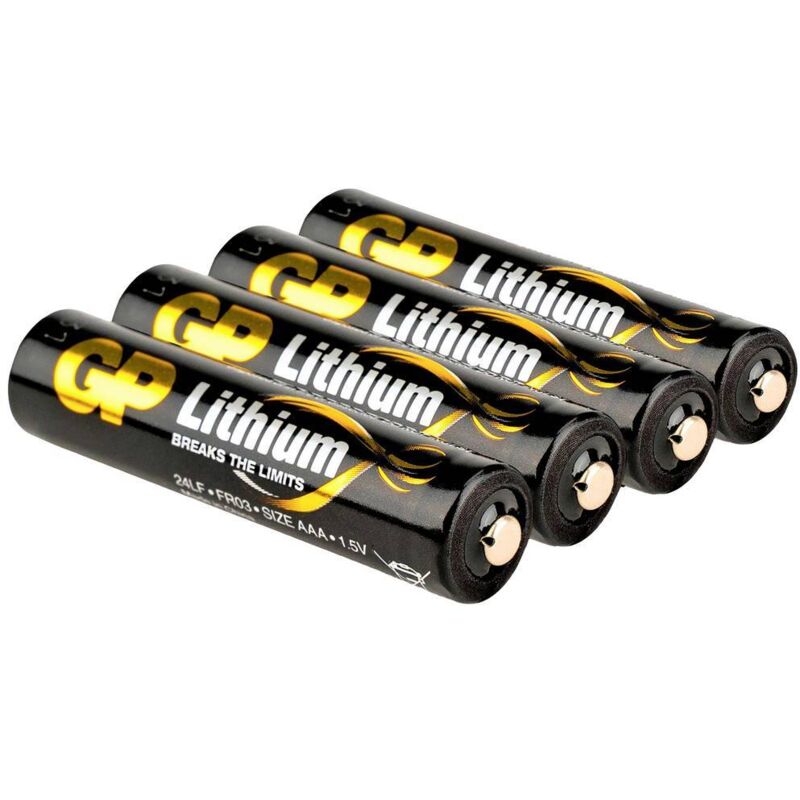 foto del prodotto gp gp24lf359c4 batteria ministilo aaa litio 1.5 v 4 pz.